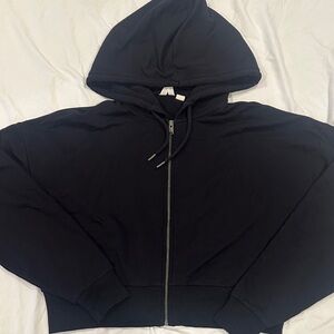 3/$40 Roxy Black zip up sweater medium